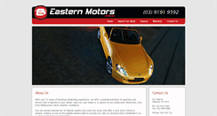 Desktop Screenshot of easternmotors.com.au